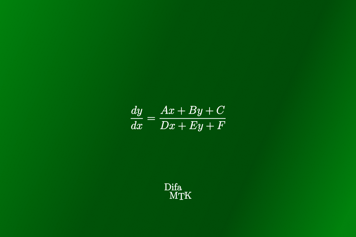 Persamaan Diferensial dengan Koefisien Non-Linear