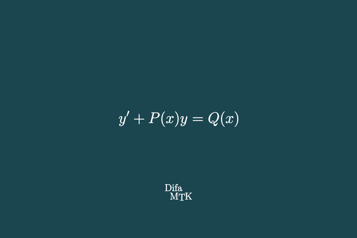 Metode Faktor Integrasi untuk Persamaan Diferensial y'+P(x)y=Q(x)